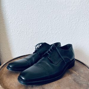 To Boot New York Adam Derrick Black Leather Oxford Dress Shoes Men's Size 9